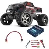 Stampede VXL 4x4 Traxxas RC Monstertruck schwarz + Lader 12-230Volt