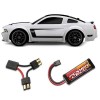 Traxxas Ford Mustang VXL 1:16 BOSS 302 Weiss RC Auto + NIMH Akku