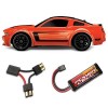 Traxxas Ford Mustang VXL 1:16 BOSS 302 Orange RC Auto + NIMH Akku