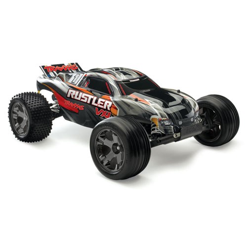 Traxxas Rustler VXL 2WD Brushless RC Auto + 2.4GHz Sender Schwarz