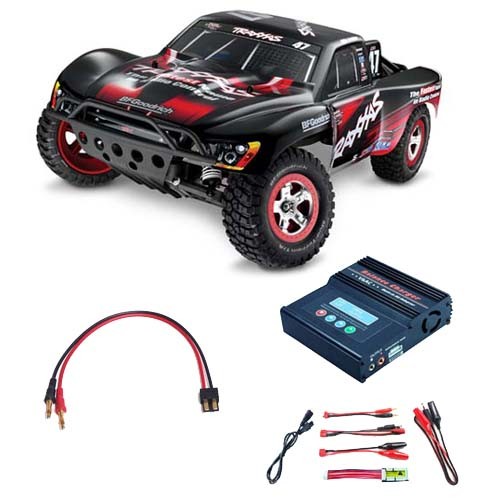 Traxxas Slash VXL 4x4 Ultimate RC Auto 1:10 + Lader 12-230 Volt 5 Amp