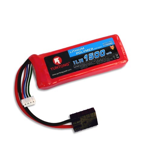 YUNTONG LiPo Akku 1500 mAh 11.1 Volt TRX - Traxxas RC Auto 1:16