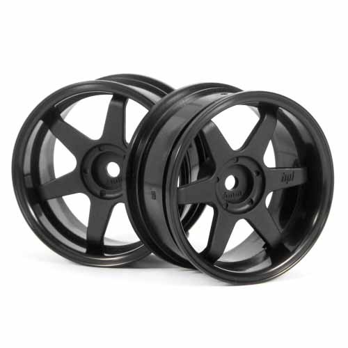 HPI TE37 Felgen 26mm schwarz 6 mm Offset - RC Modellauto