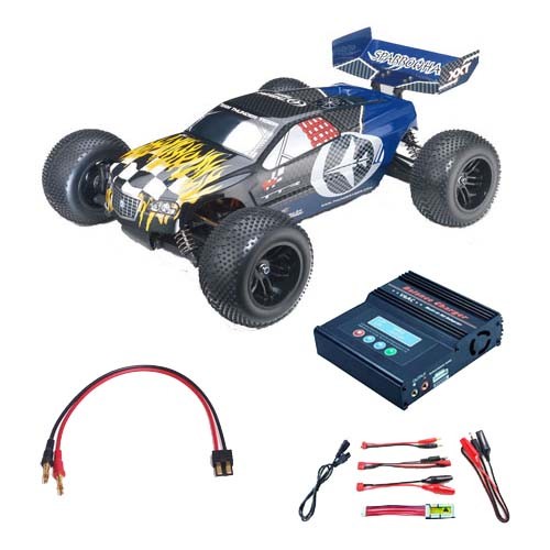 Thunder Tiger Sparrowhawk XXT RC Truggy 4WD RTR Brushless Motor + Lader 12-230 Volt